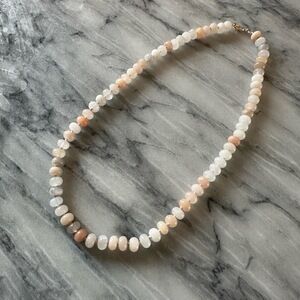 NEW Pink Aventurine Hand Knotted Silk‎ Beaded Necklace w/Gold Fill Hardware 19”